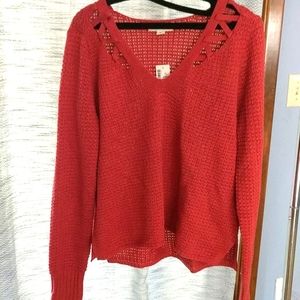 Burnt orange sweater